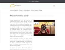 Tablet Screenshot of internshipschina.com